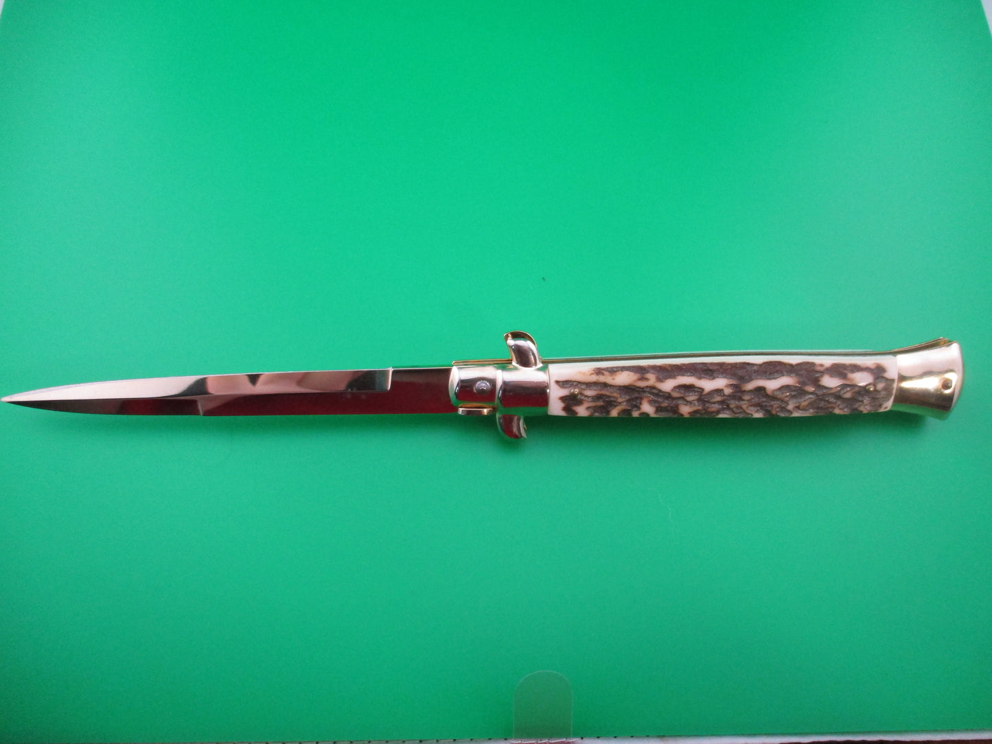 Frank B 11 inch Gold plate Stag stiletto