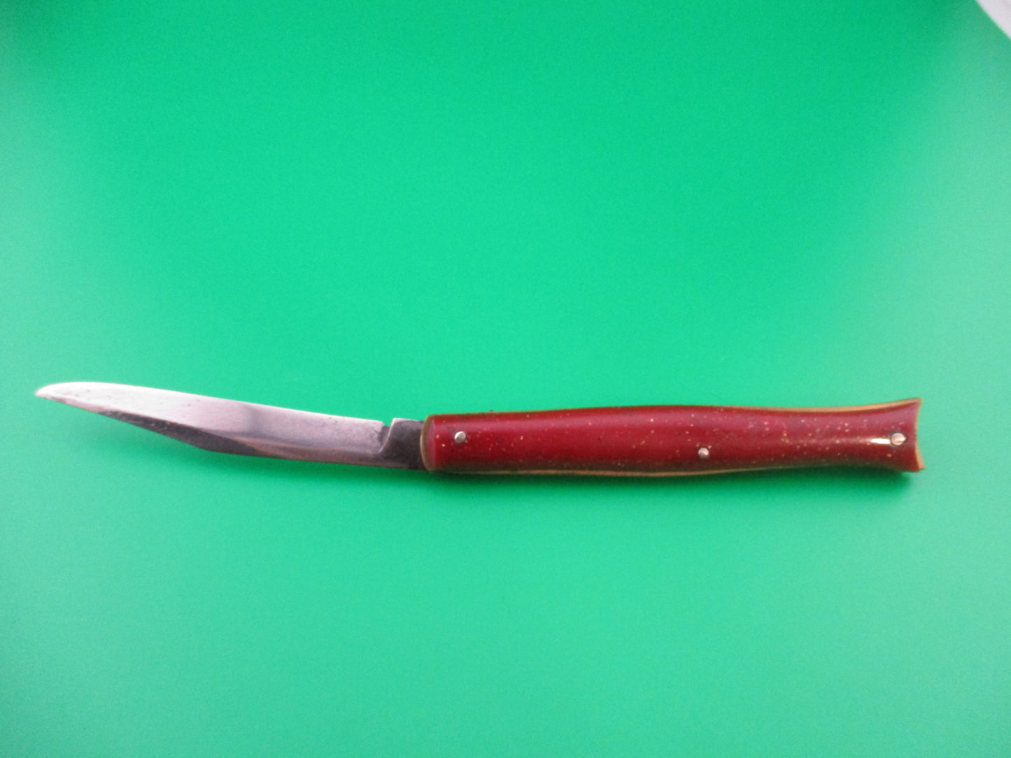 Edgemaster Fishtail Red Sparkle switchblade