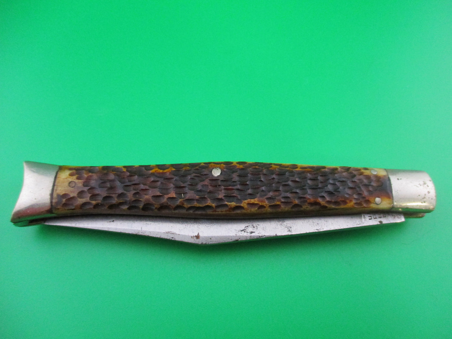 Schrade Cut Co Fishtail Bone Prototype switchblade