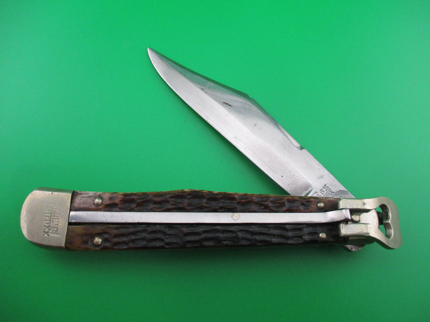 CASE TESTED XX 6161L Bone switchblade knife