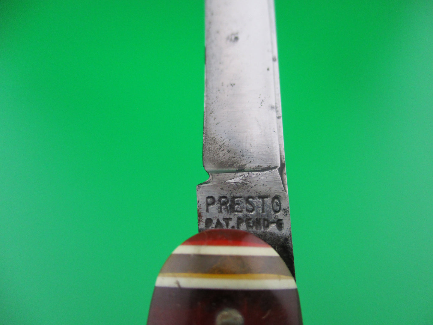 Presto Double Candystripe automatic knife