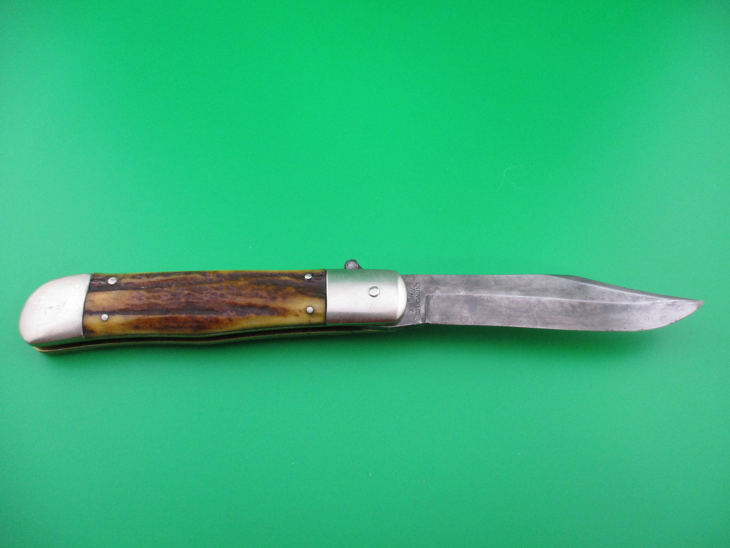 z KA-BAR Lever Stag transitional switchblade