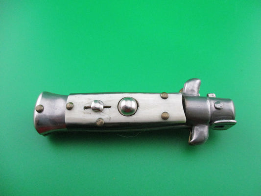 Italian 12cm Stiletto Light horn KRIS blade modern switchblade