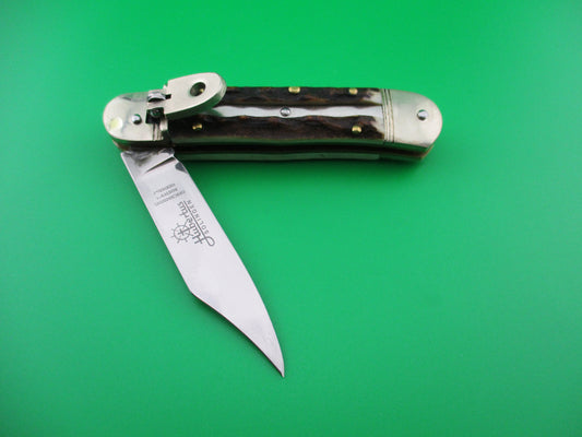 Hubertus 8cm German Stag lever switchblade