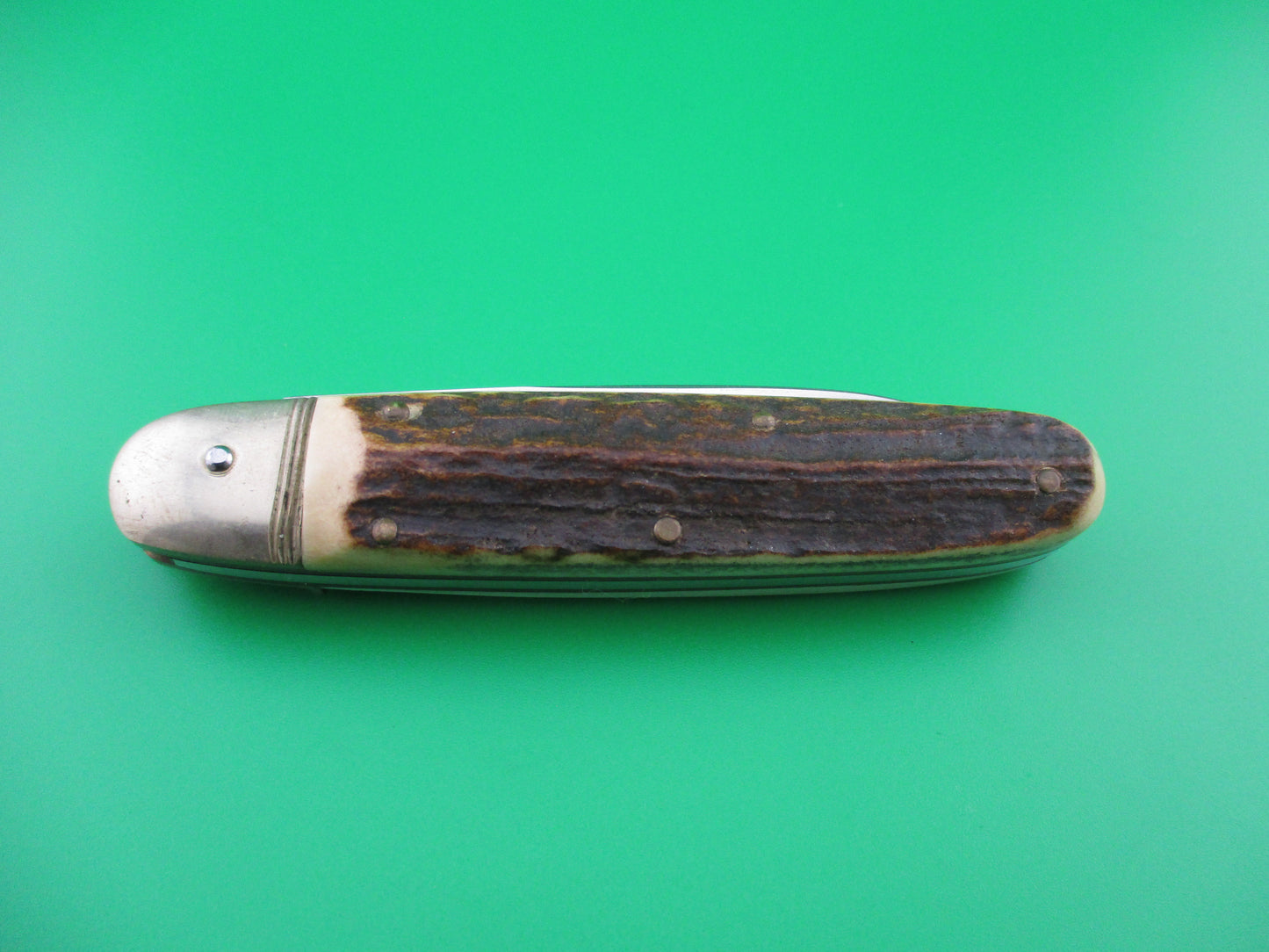 Hubertus 10cm Cigar Stag Lever automatic knife