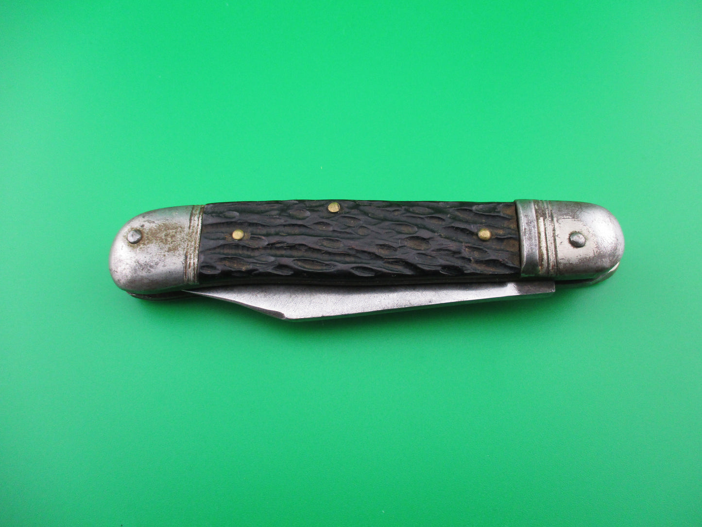 German SPRINGER F.A. BOWER bone lever automatic knife