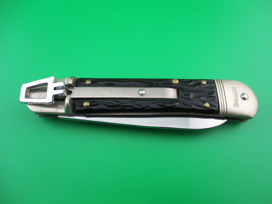 Bonsa German 10cm Vintage jigged bone Lever automatic knife