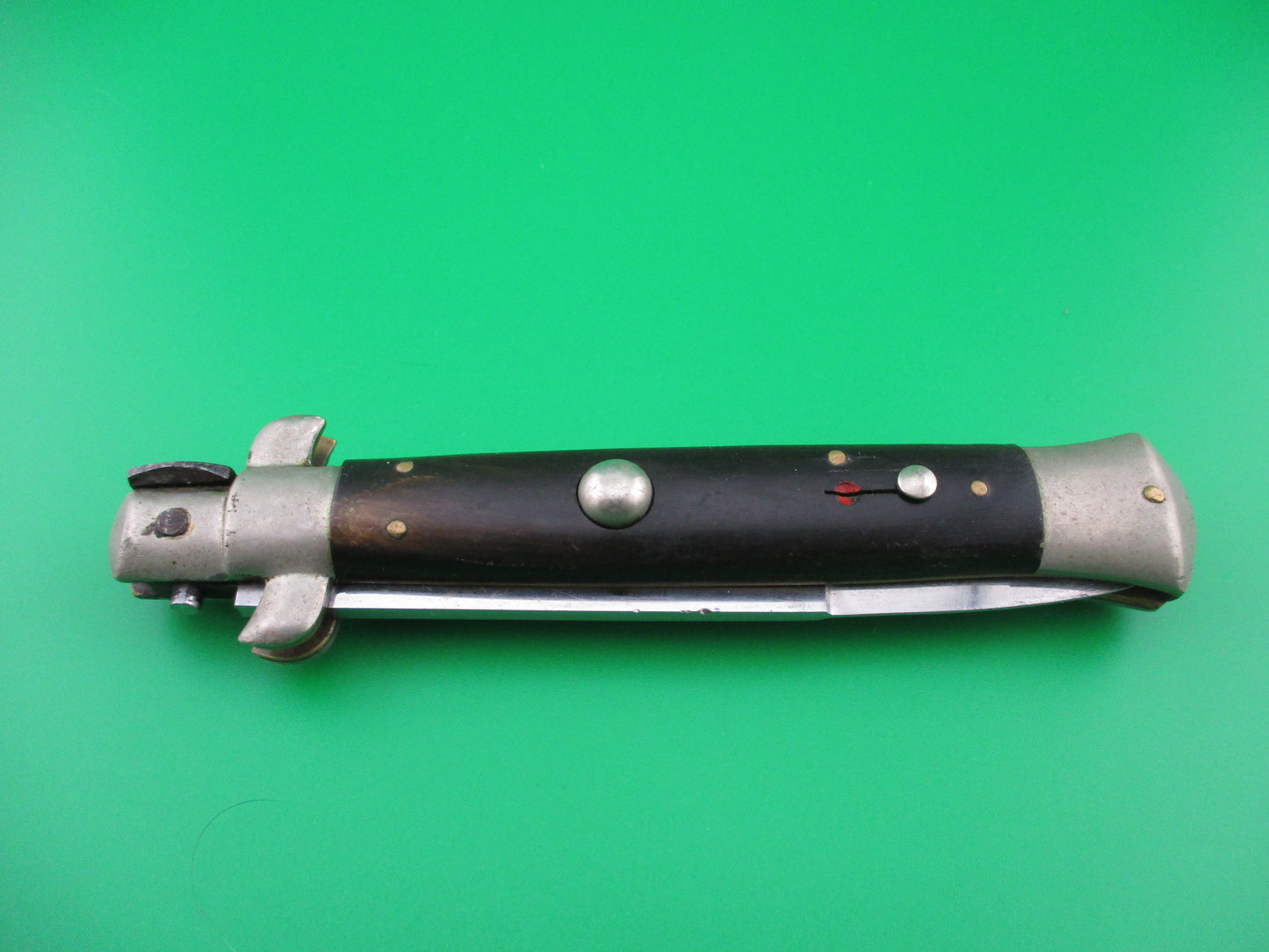 INOXIDABLE 23cm Italian vintage 1950s picklock switchblade red dot