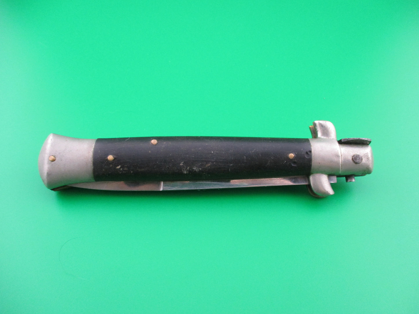 INOXIDABLE 23cm Italian vintage 1950s picklock switchblade red dot