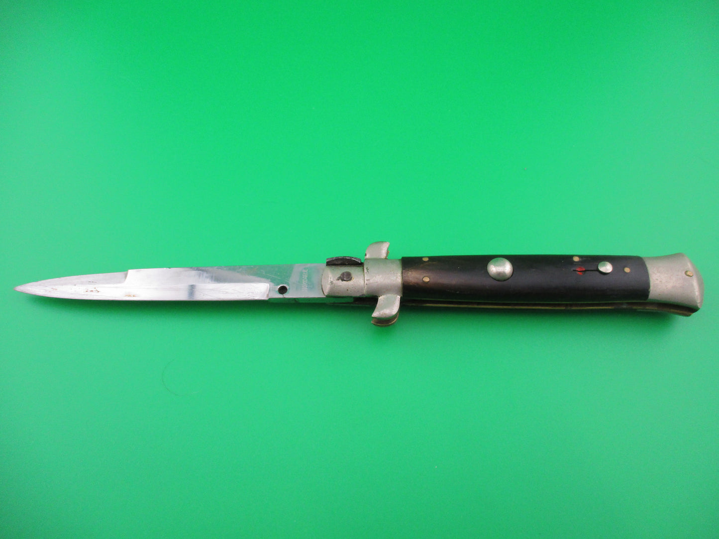 INOXIDABLE 23cm Italian vintage 1950s picklock switchblade red dot