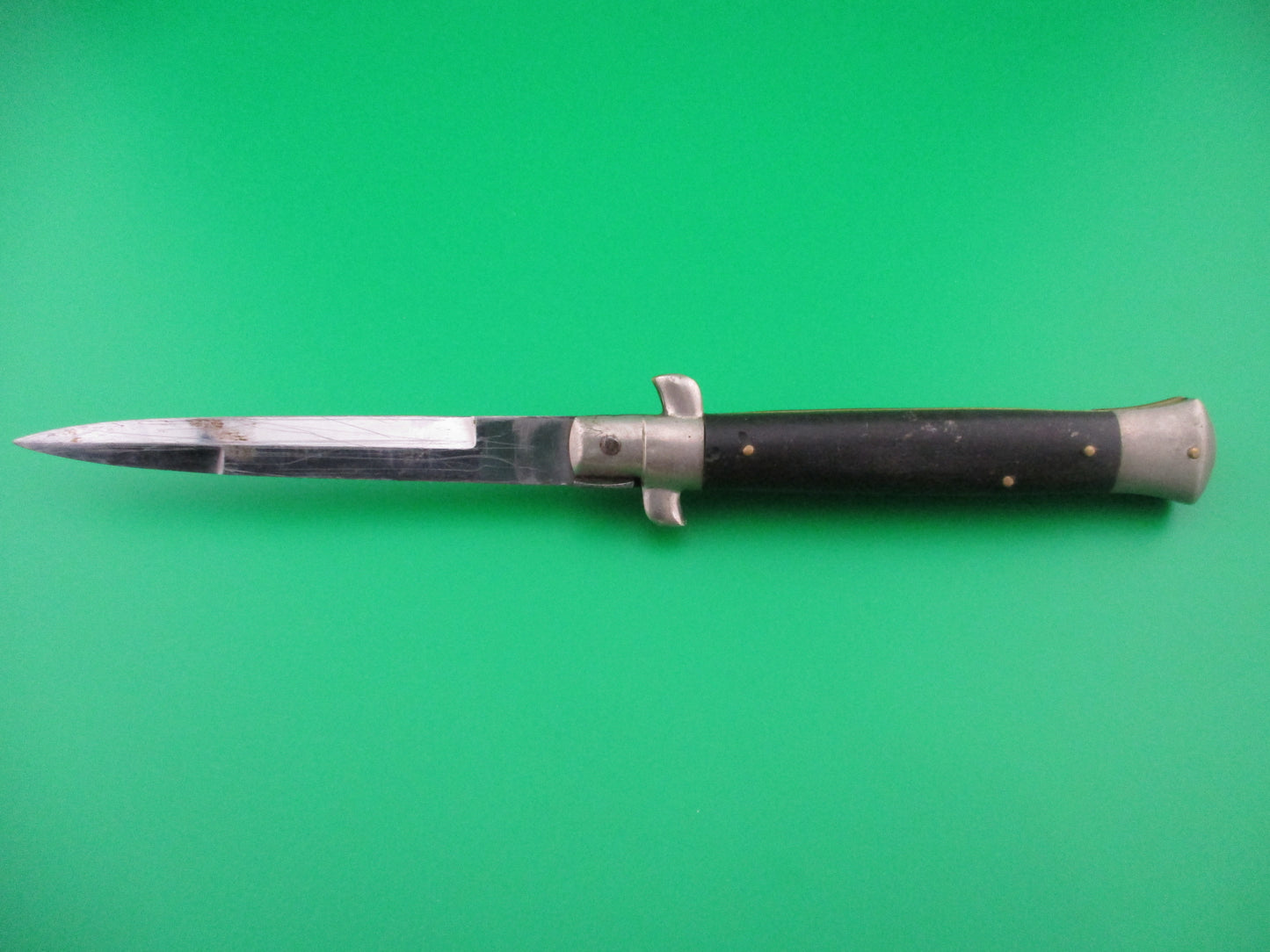 INOXIDABLE 23cm Italian vintage 1950s picklock switchblade red dot