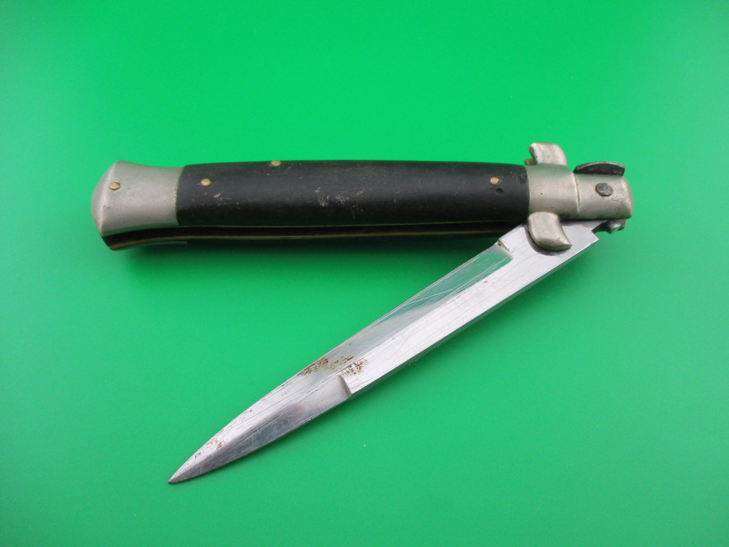 INOXIDABLE 23cm Italian vintage 1950s picklock switchblade red dot