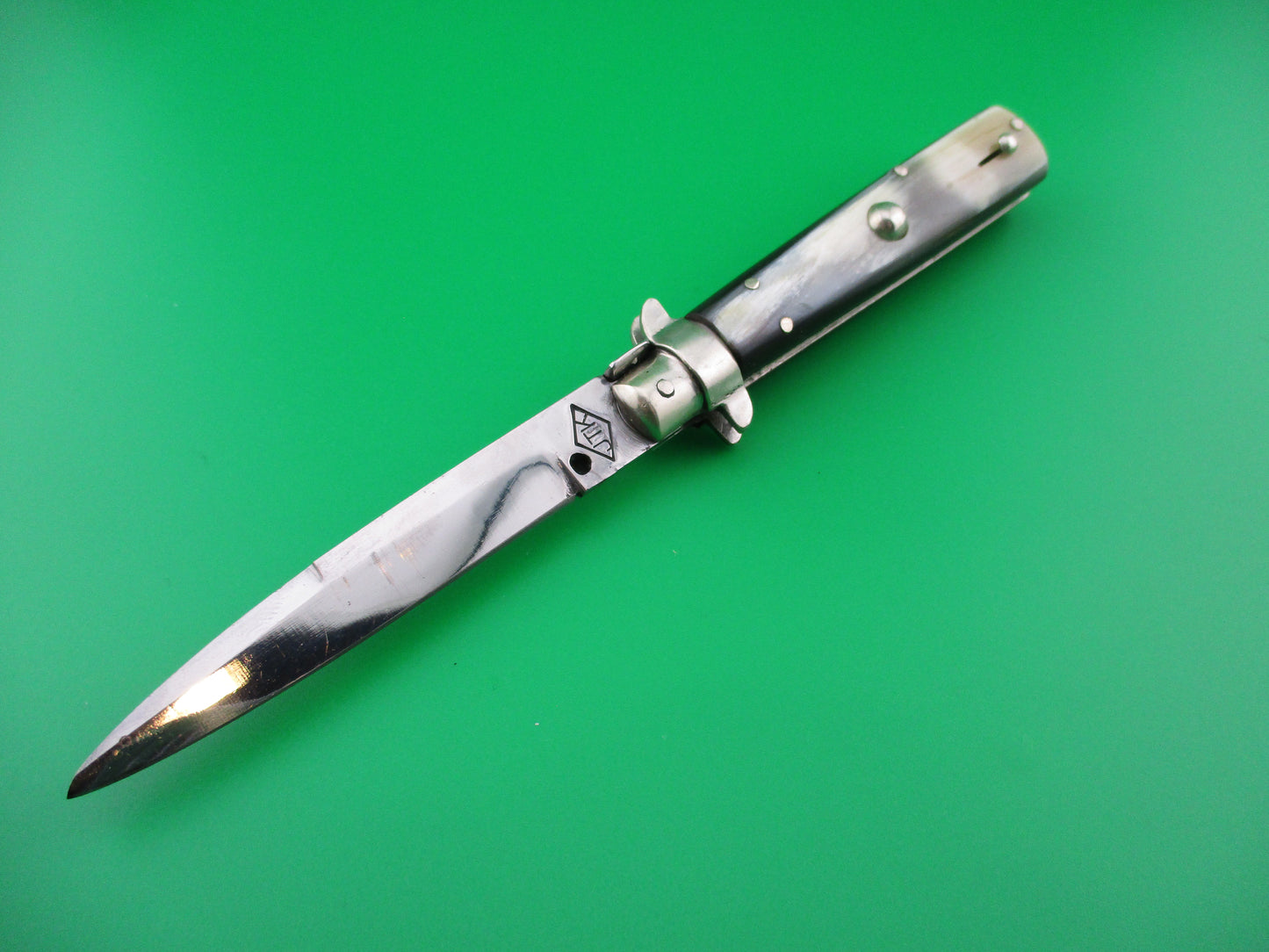 JTK Small Frosolone Flatguard Custom automatic knife