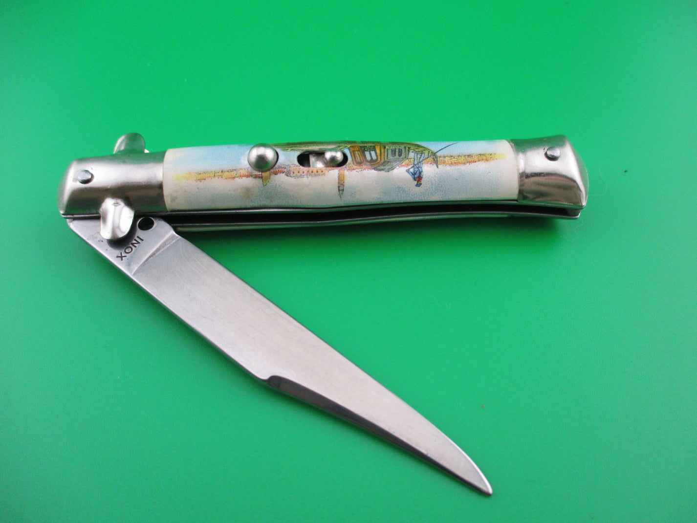 INOX 18cm Italian Tourist Venice Gondola switchblade knife – Apple ...