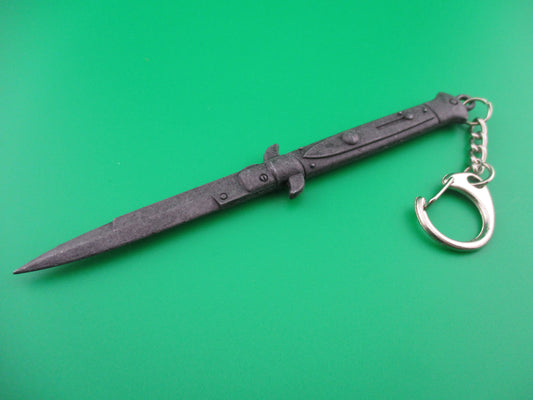 Pewter Switchblade Italian stiletto keychain