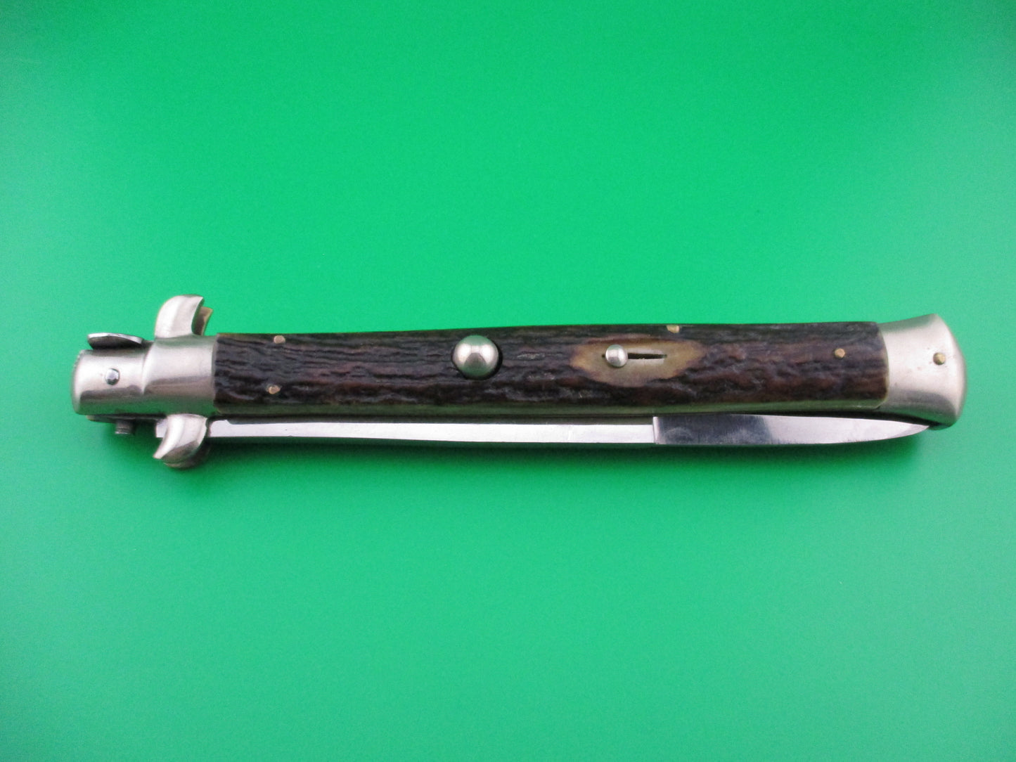 M ITALY INOX 33cm Stag Picklock switchblade knife 1950s