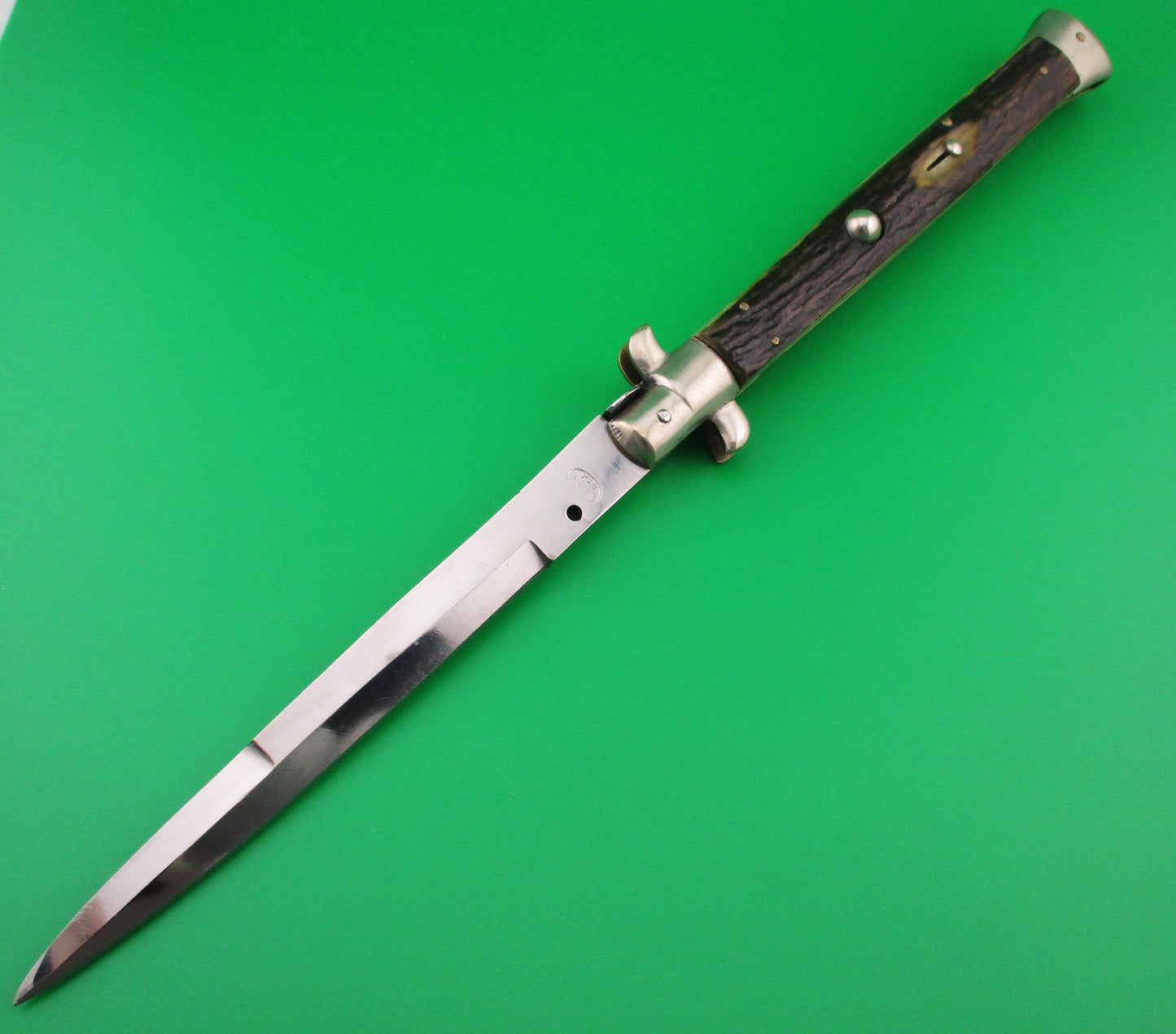 M ITALY INOX 33cm Stag Picklock switchblade knife 1950s