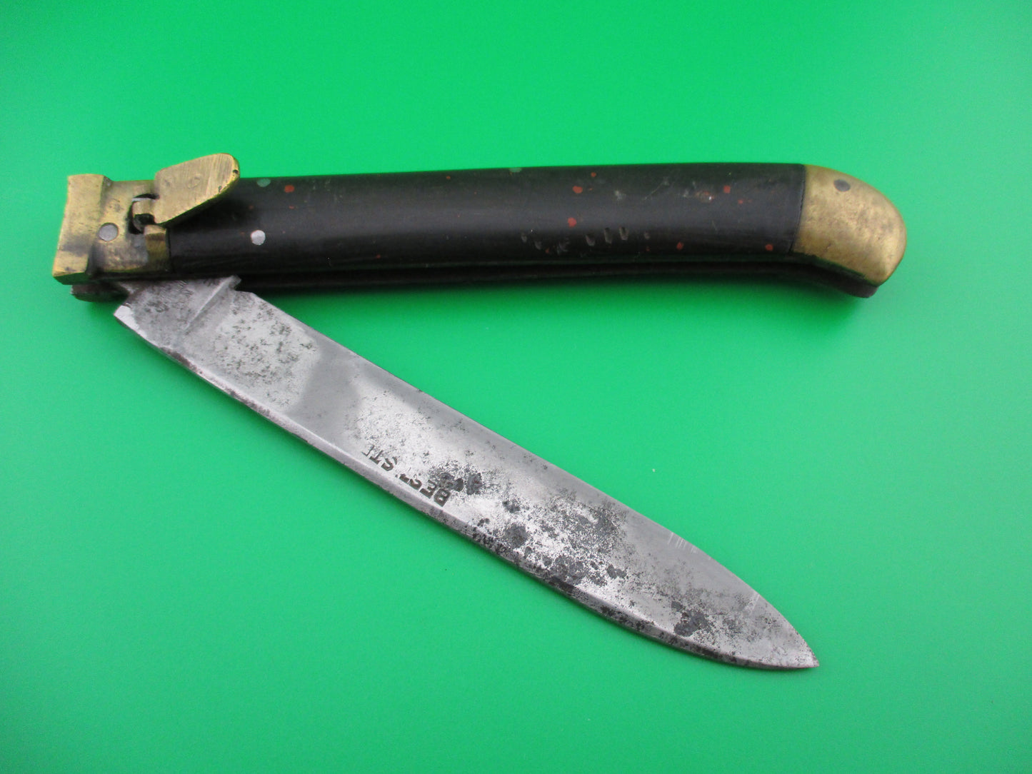 Indian Sheffield No 6 Lever knife Best Steel switchblade