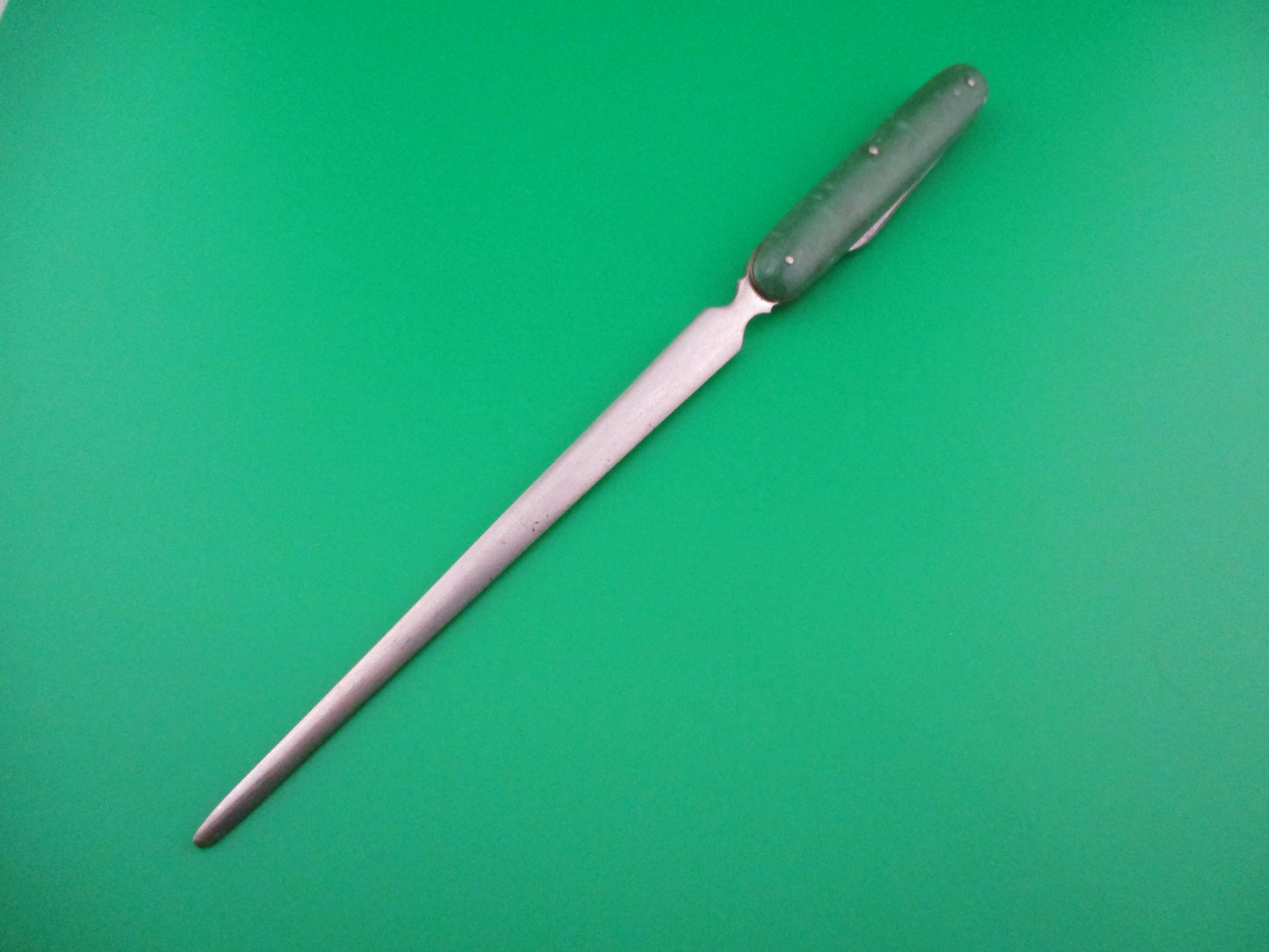 Flylock Green swirl Letter Opener switchblade