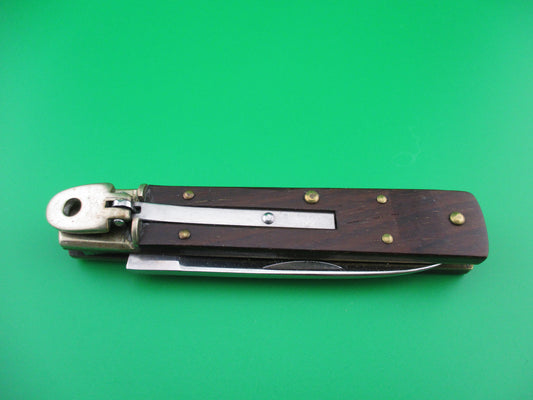 Hubertus 9cm German short slimline Wood scales switchblade