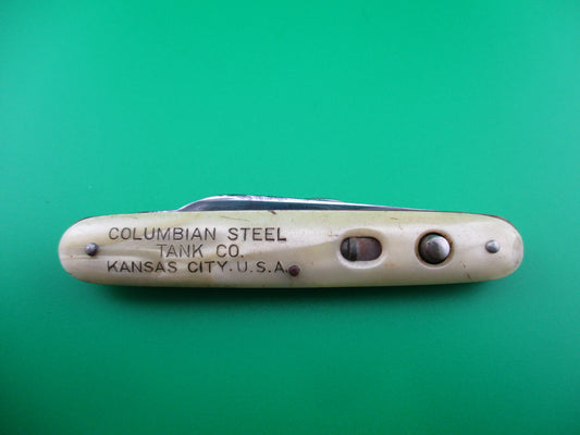 z PRESTO Marine Pearl double switchblade w/ advertising