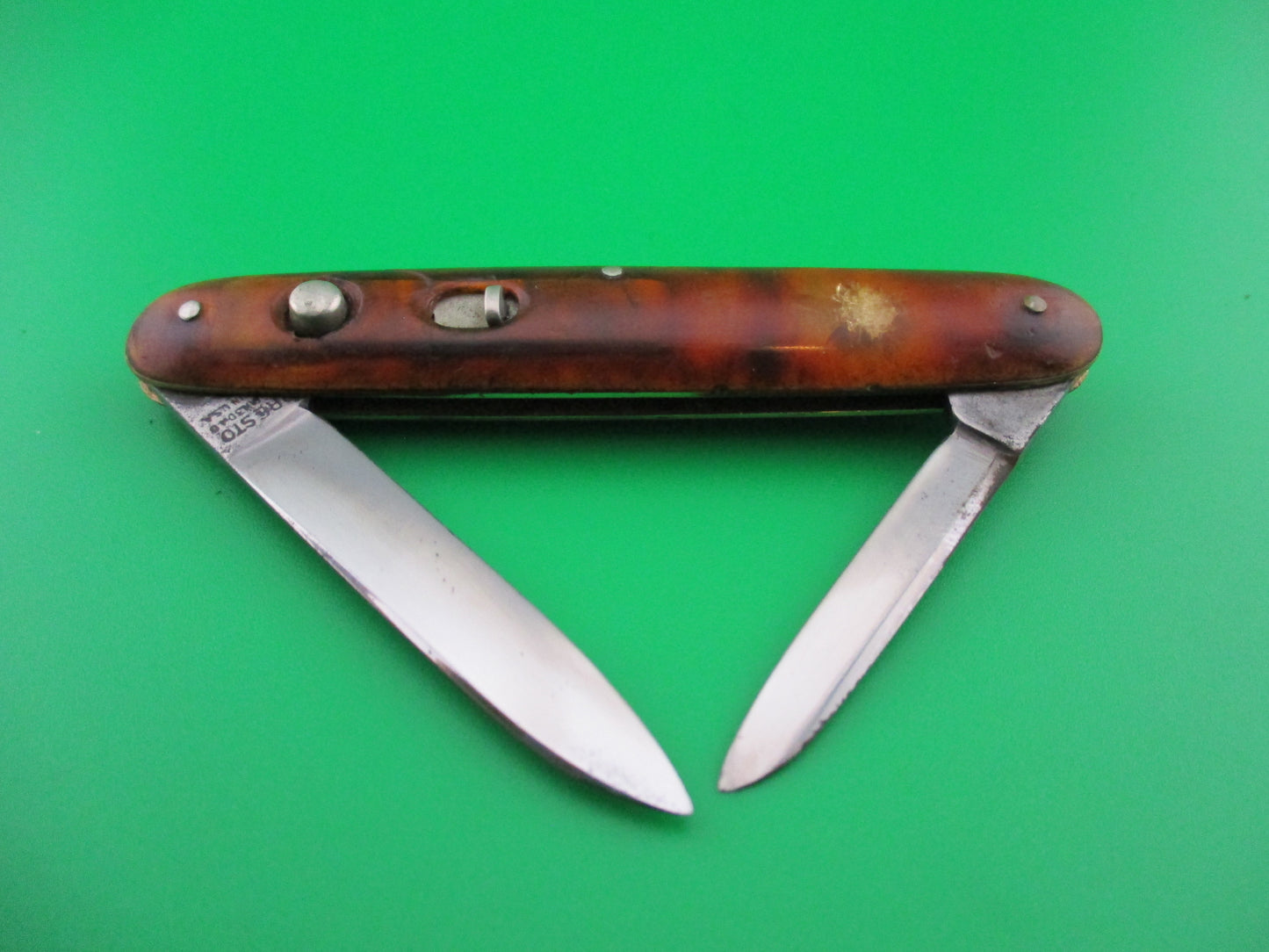 PRESTO double Tortoise vintage automatic knife