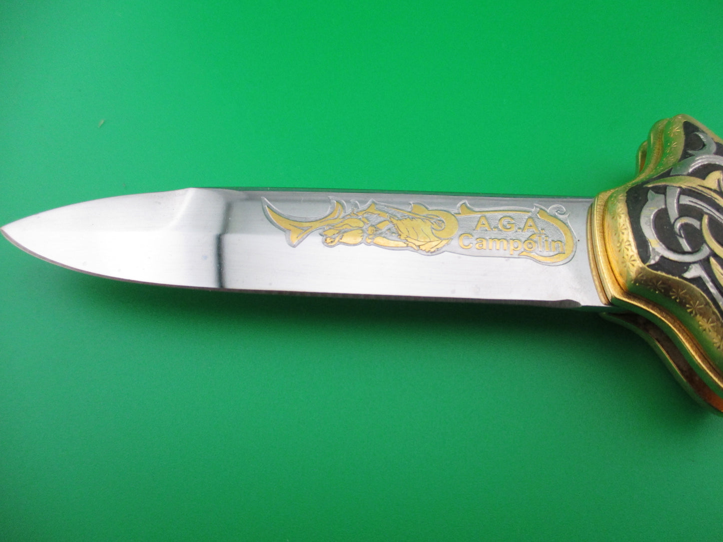 AGA Campolin Gold Sophy Limited edition automatic knife