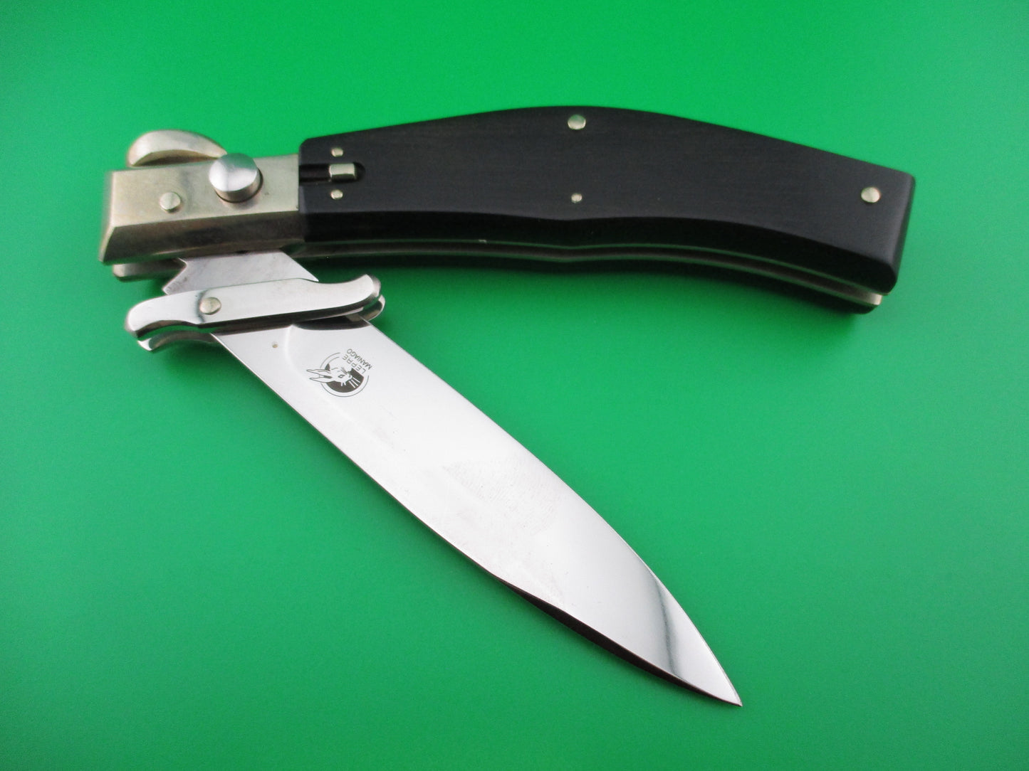 Lepre Maniago 25cm Swing Guard Ebony picklock automatic knife