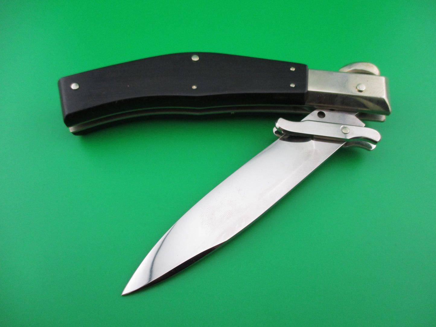 Lepre Maniago 25cm Swing Guard Ebony picklock automatic knife