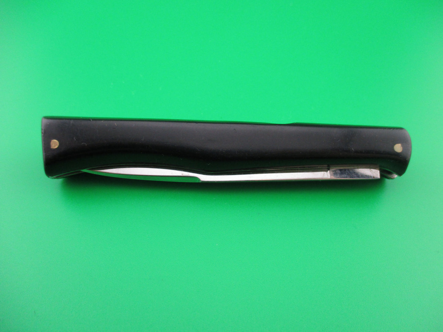 INOX PATENT 18cm Italian Ackermannchen style black automatic knife