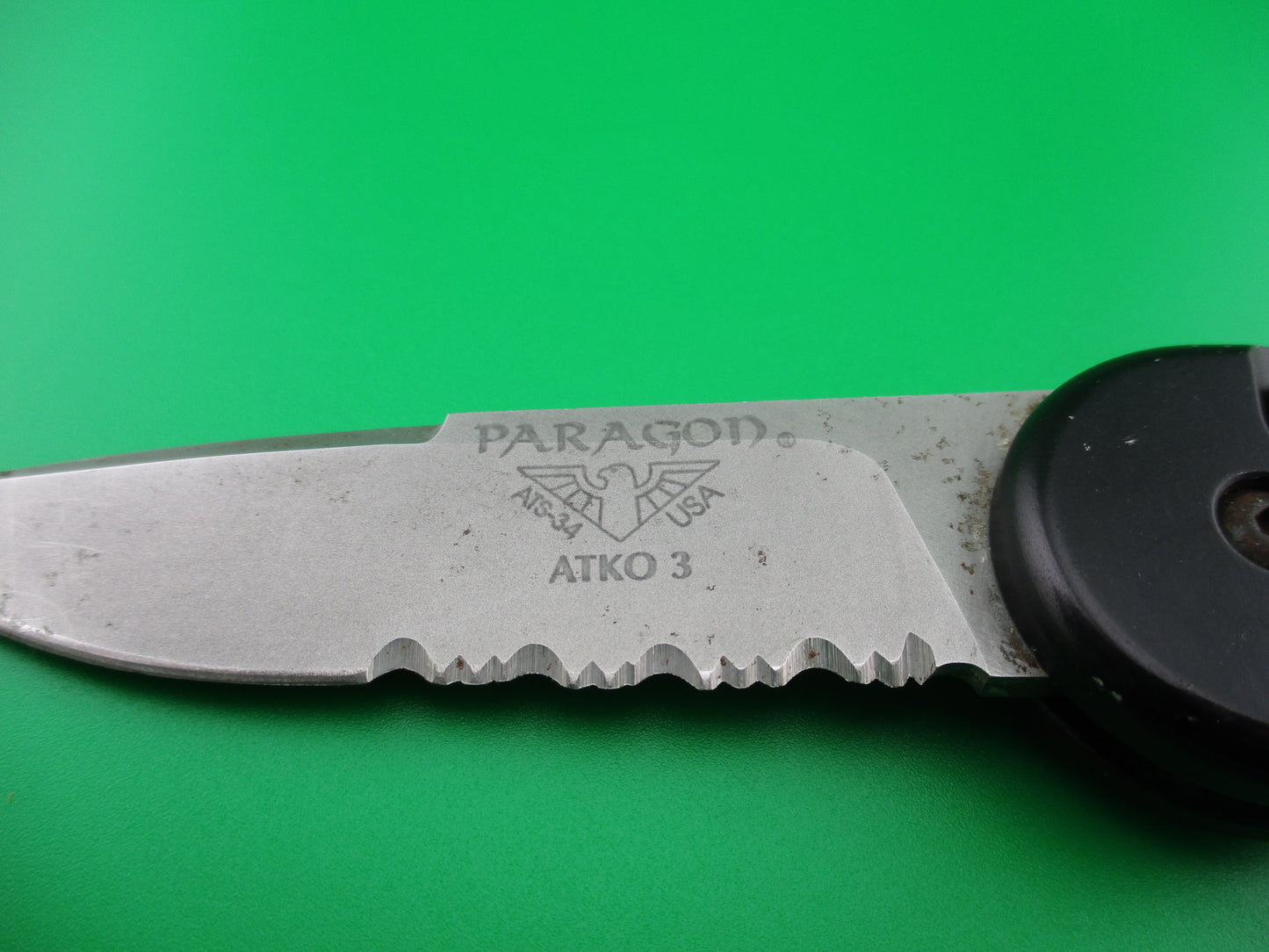 z Paragon ATKO 3 Semi serrated blade automatic knife