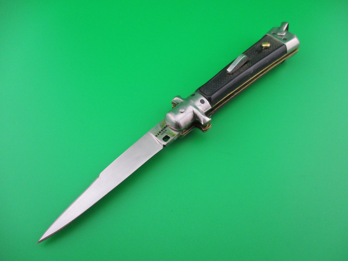 BARGEON INOX 19cm vintage French fixed guards automatic knife