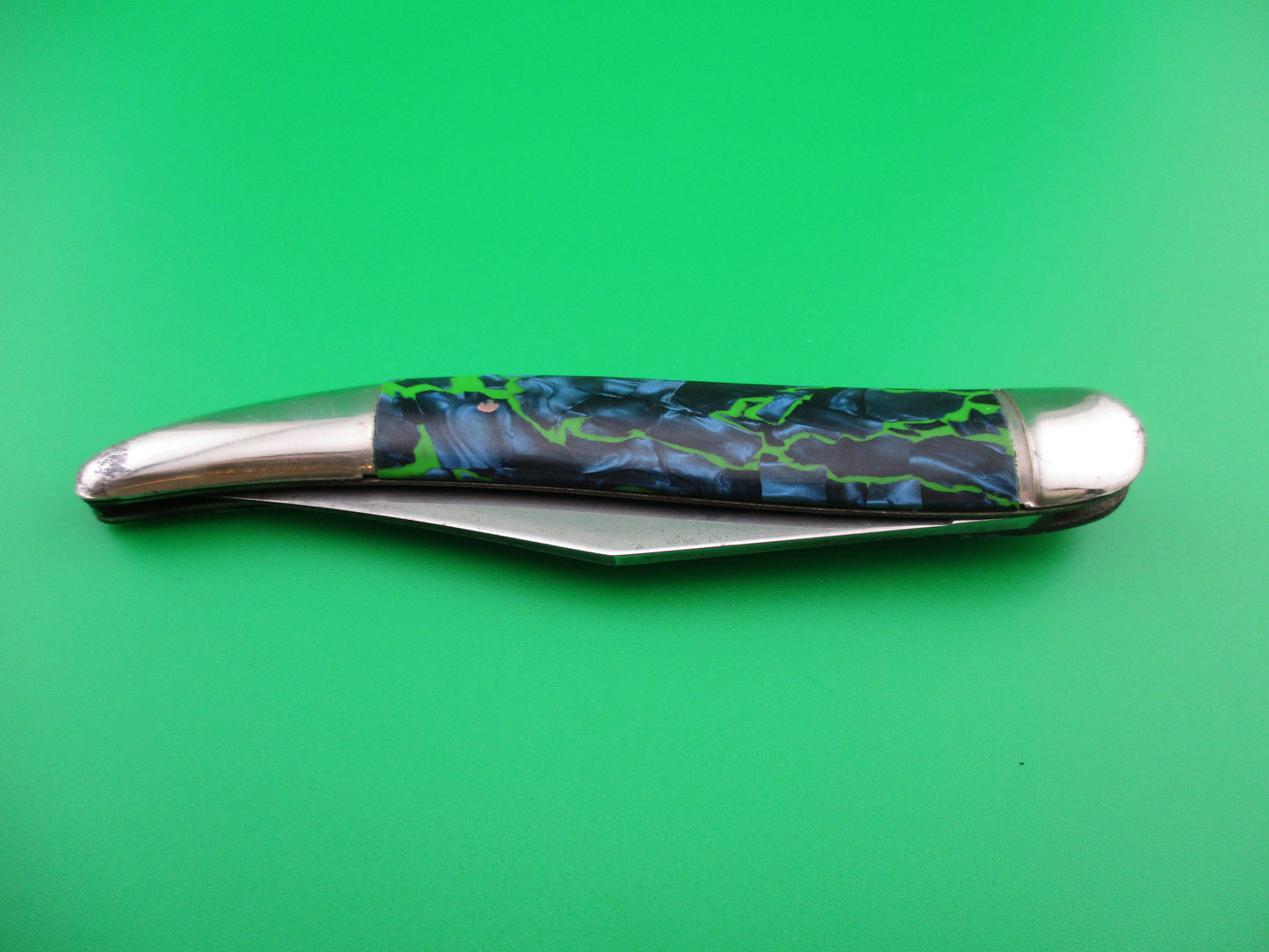 Hammer Brand Imperial Toothpick Blue Green 1950a vintage switchblade