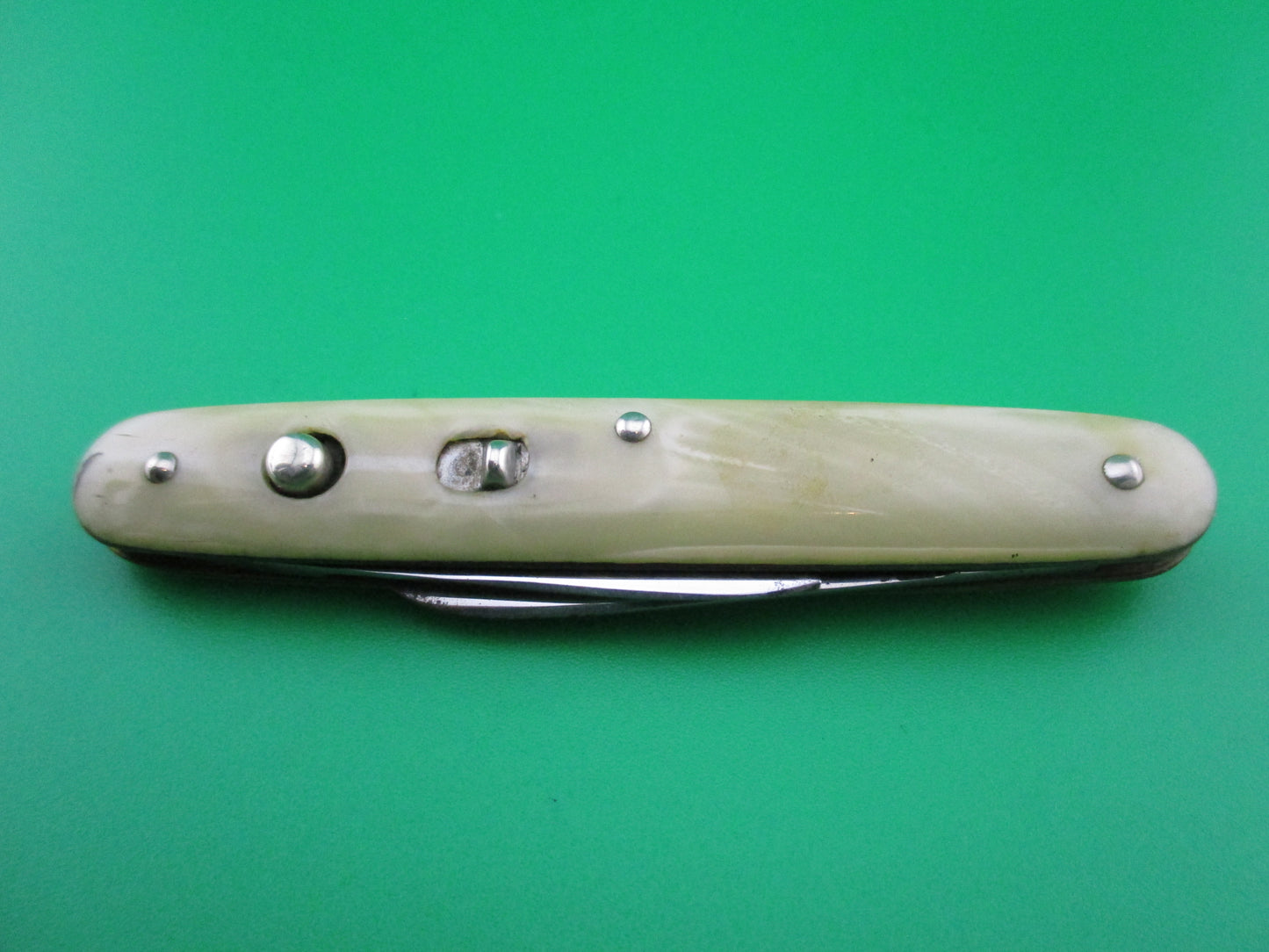 Schrade Walden small double Marine Pearl cell switchblade knife EX+