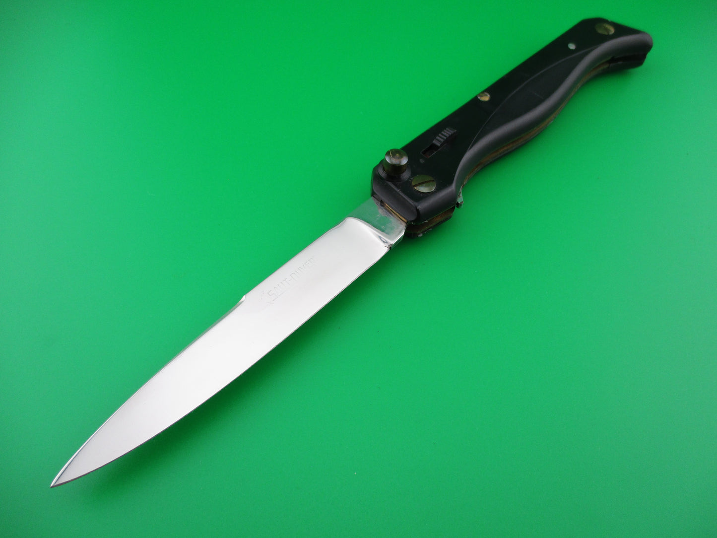 Saut Ouvert INOX 24cm French Black automatic knife