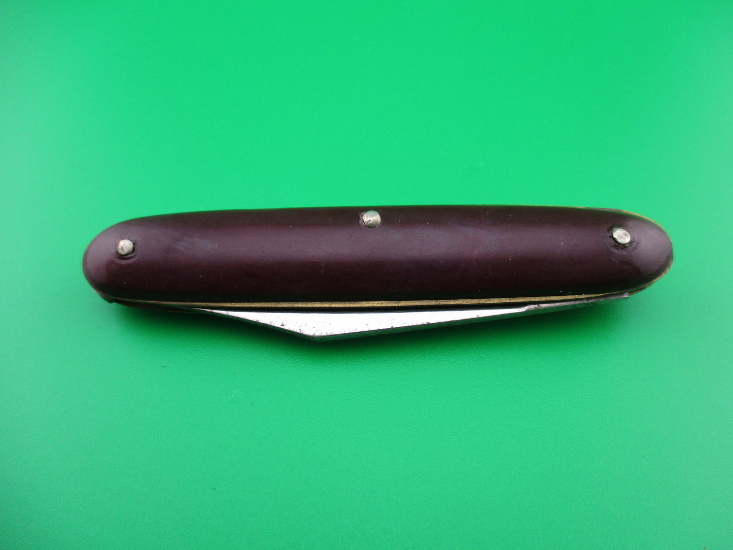 Edgemaster Cigar Jack 1950s Vintage Burgundy switchblade knife