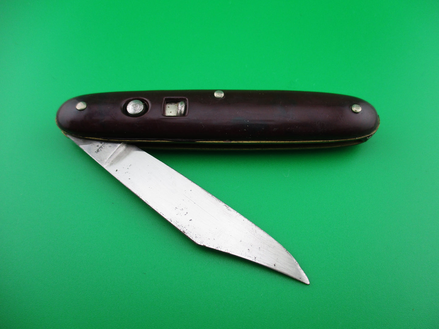 Edgemaster Cigar Jack 1950s Vintage Burgundy switchblade knife