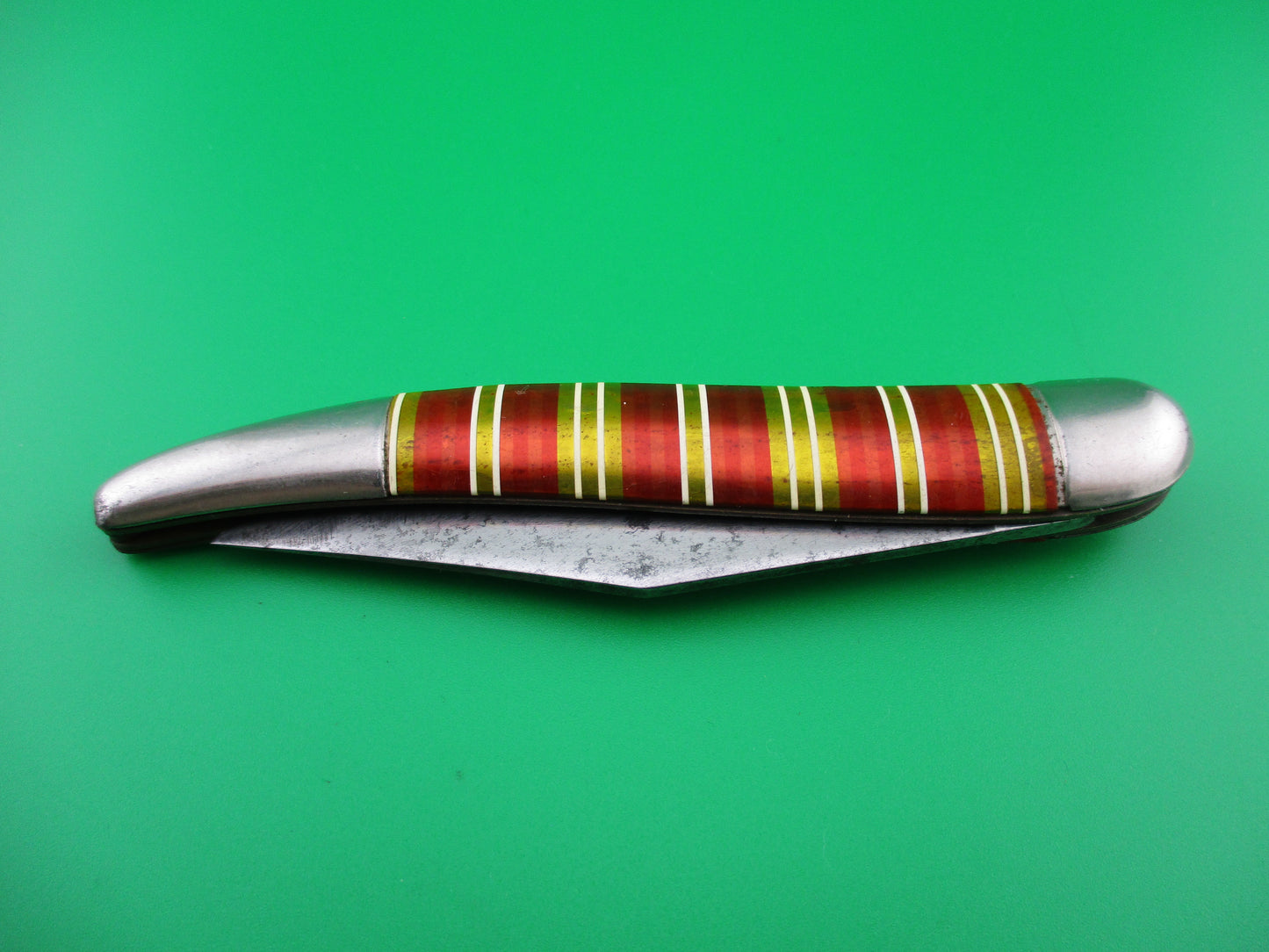 Hammer Brand Imperial Toothpick Candystripe 1950s vintage switchblade knife