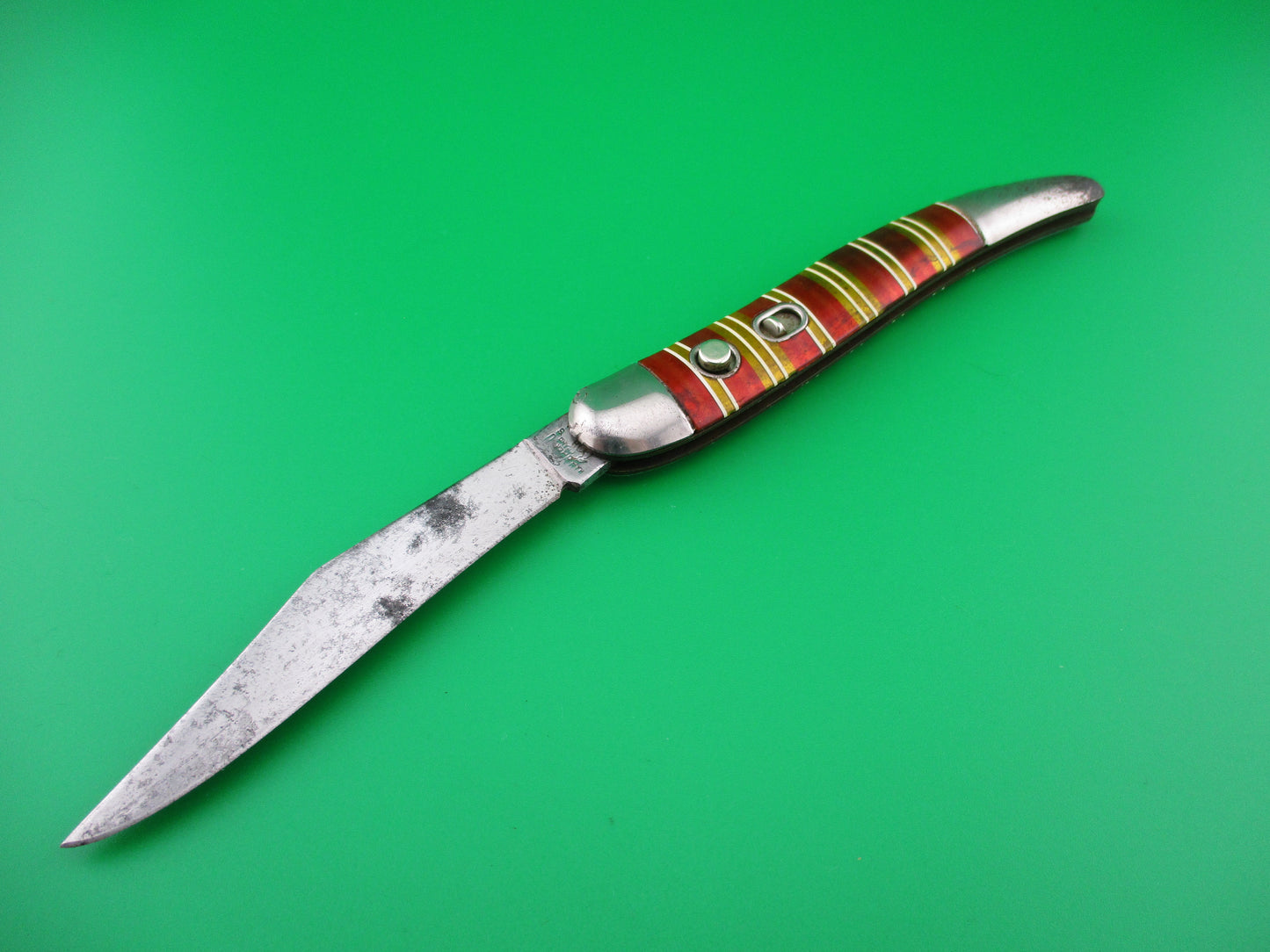 z Hammer Brand Imperial Toothpick Candystripe 1950s vintage switchblade knife