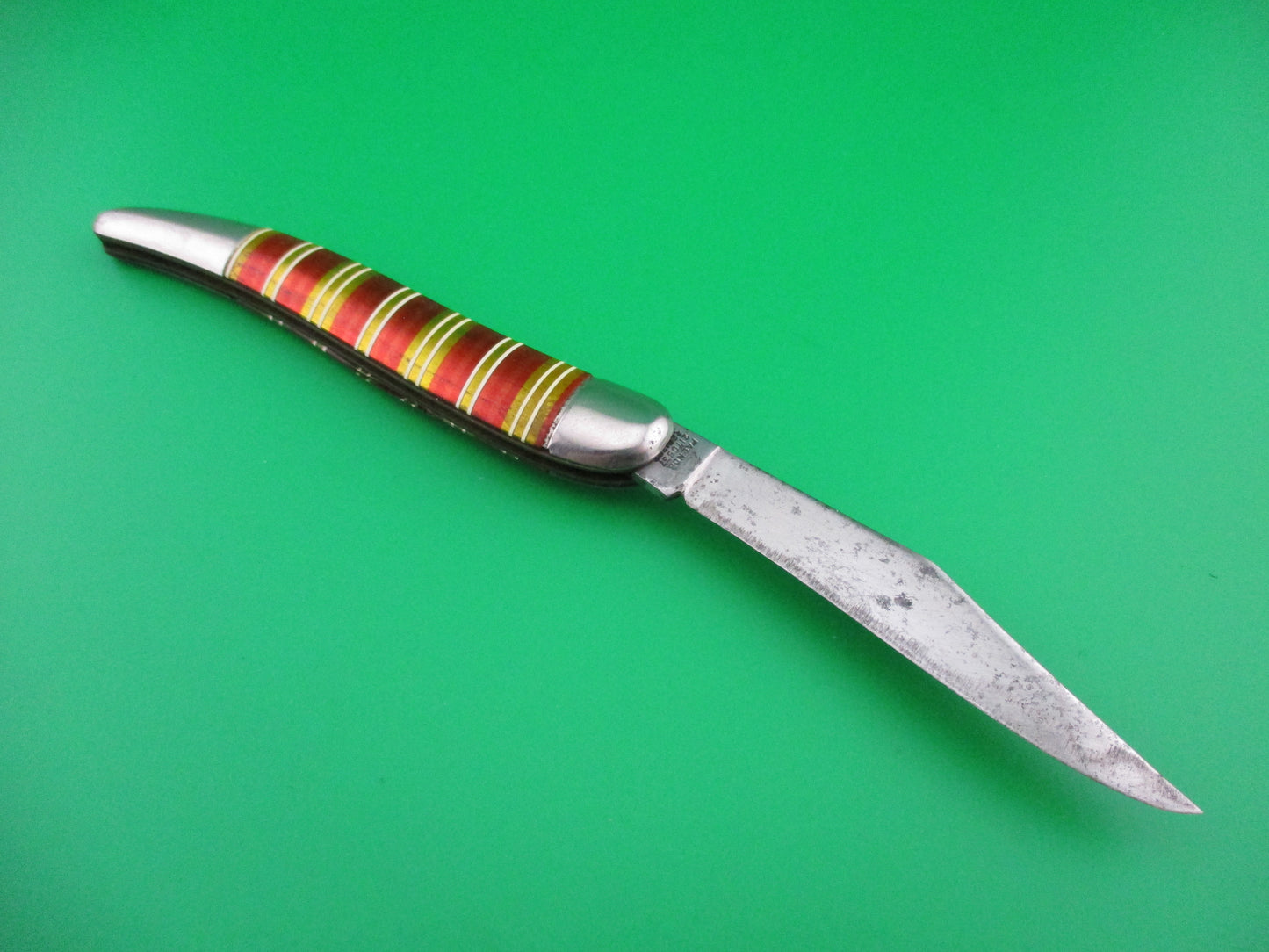 Hammer Brand Imperial Toothpick Candystripe 1950s vintage switchblade knife