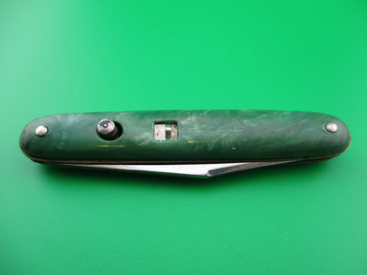 Colonial SHUR-SNAP Cigar Jack Green Saber clip blade early knife