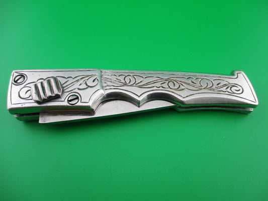 RPK 21cm Russian Prison Knife Aluminum frame Saber grind switchblade