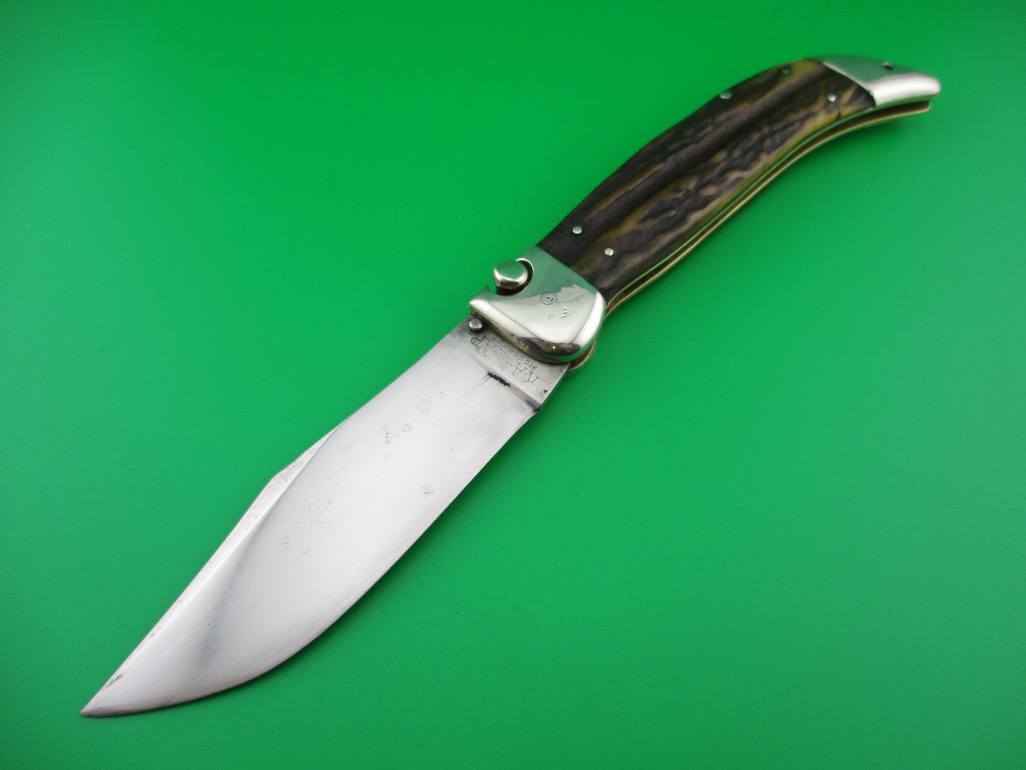 KaBar Grizzly Stag Vintage Automatic knife