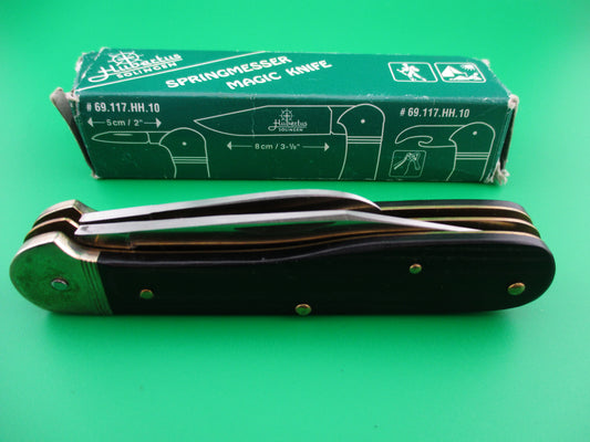 Hubertus 10cm Pen Blade Release Micarta New Old Stock in box