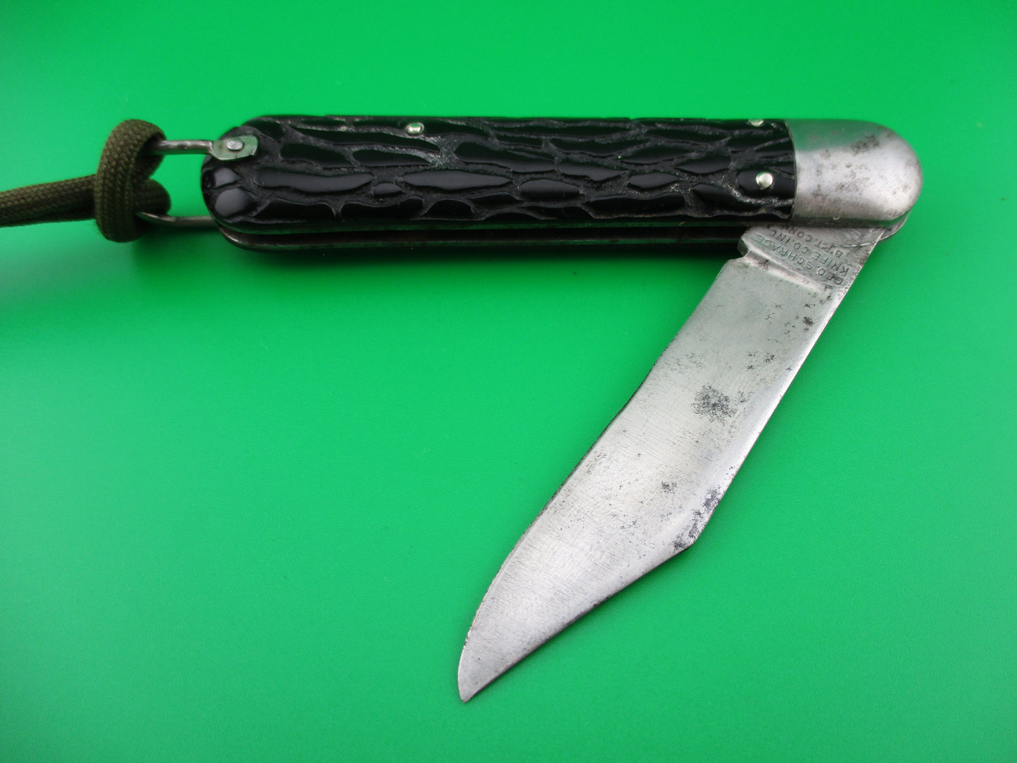 z PRESTO M2 Paratrooper Black Wormgroove handles vintage switchblade knife