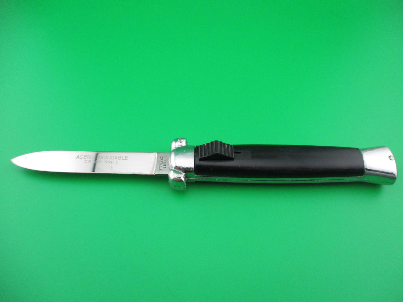 ACERO INOXIDABLE CROSS KNIFE Vintage OTF DA automatic knife Apple