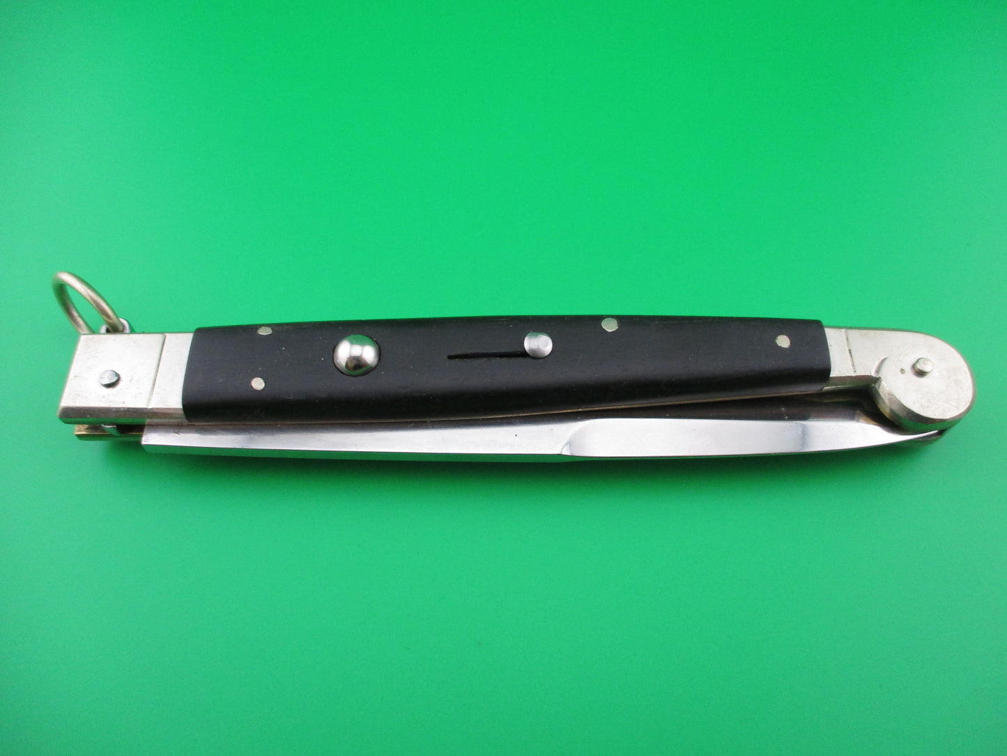 AGA CAMPOLIN 30cm Sicilian Ring Pull Ebony automatic knife 2013