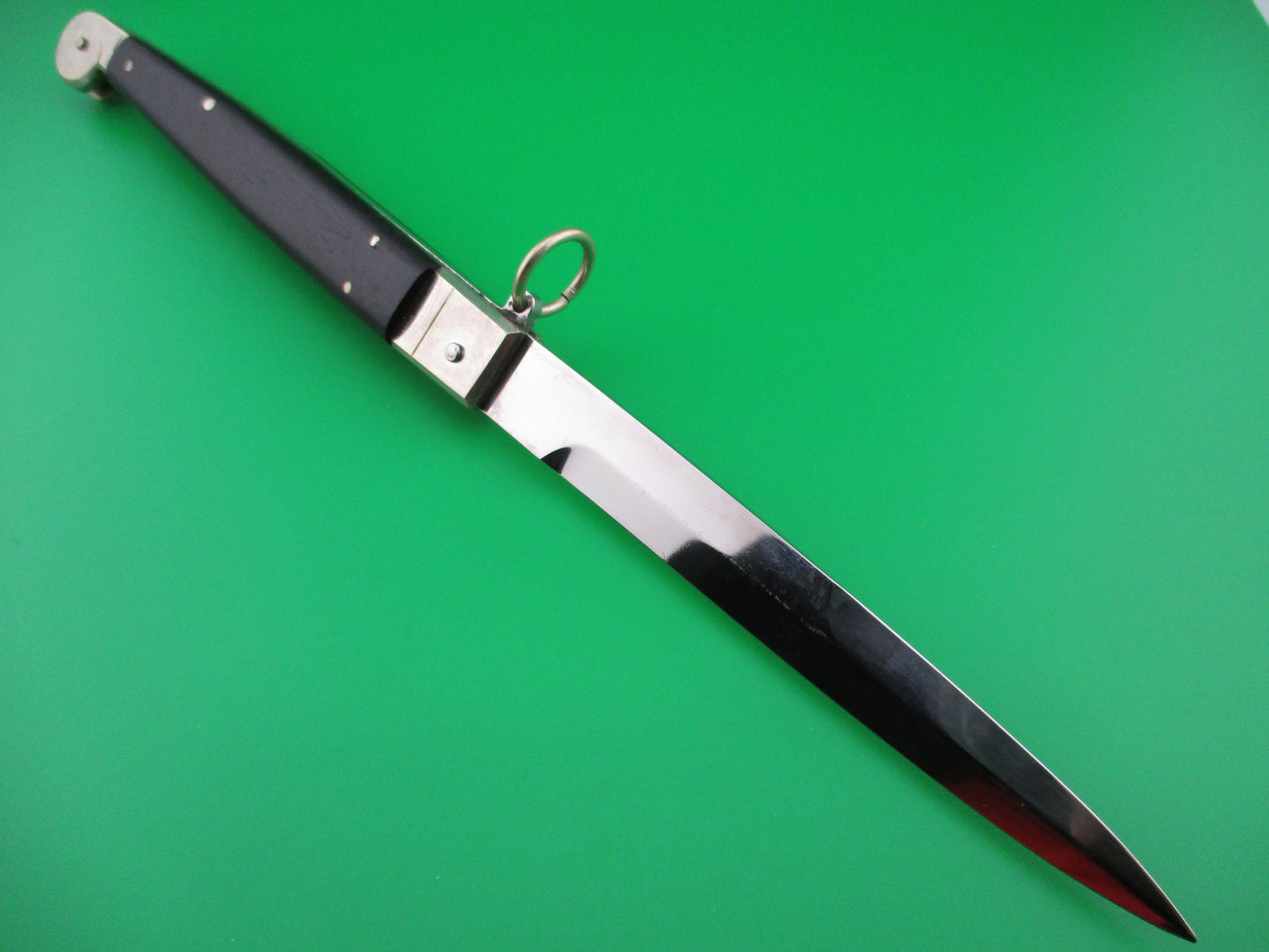 AGA CAMPOLIN 30cm Sicilian Ring Pull Ebony automatic knife 2013