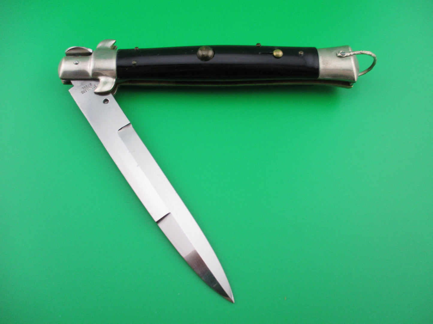 STAINLESS STEEL 28cm Vintage Japanese Picklock automatic knife