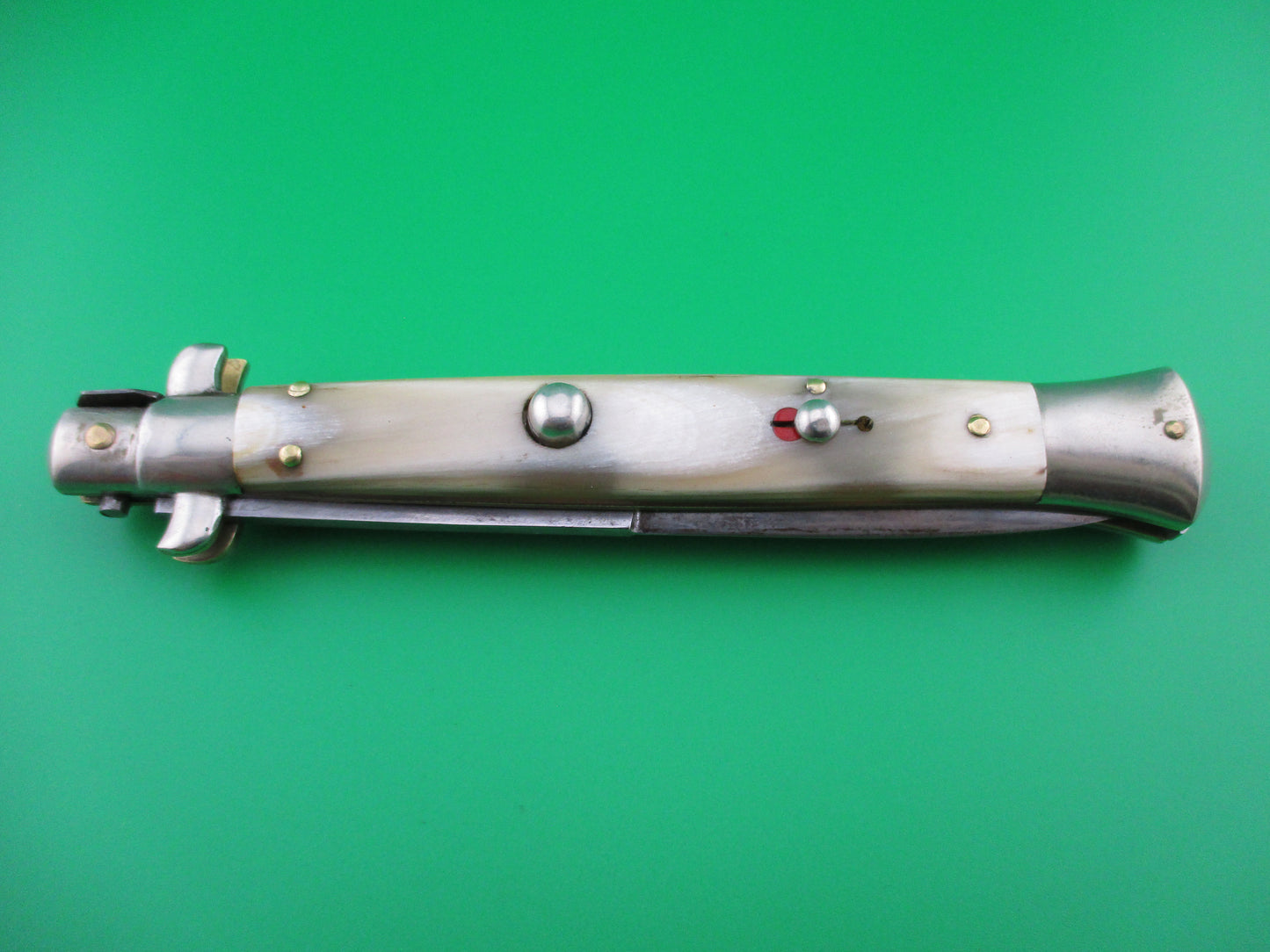 CORICAMA 28cm Italian Vintage Picklock Red Dot switchblade knife